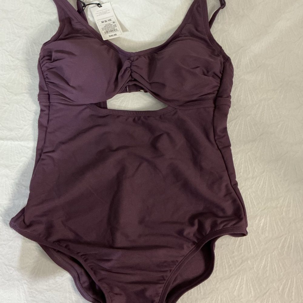 Shade & Shore Women's Purple One Piece Swimsuit